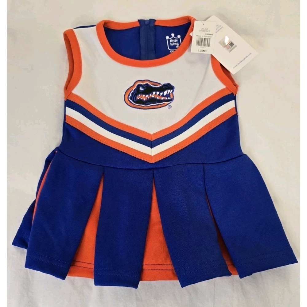 Girl's Size 12 Months Florida Gator's Cheer Dress NWT little King